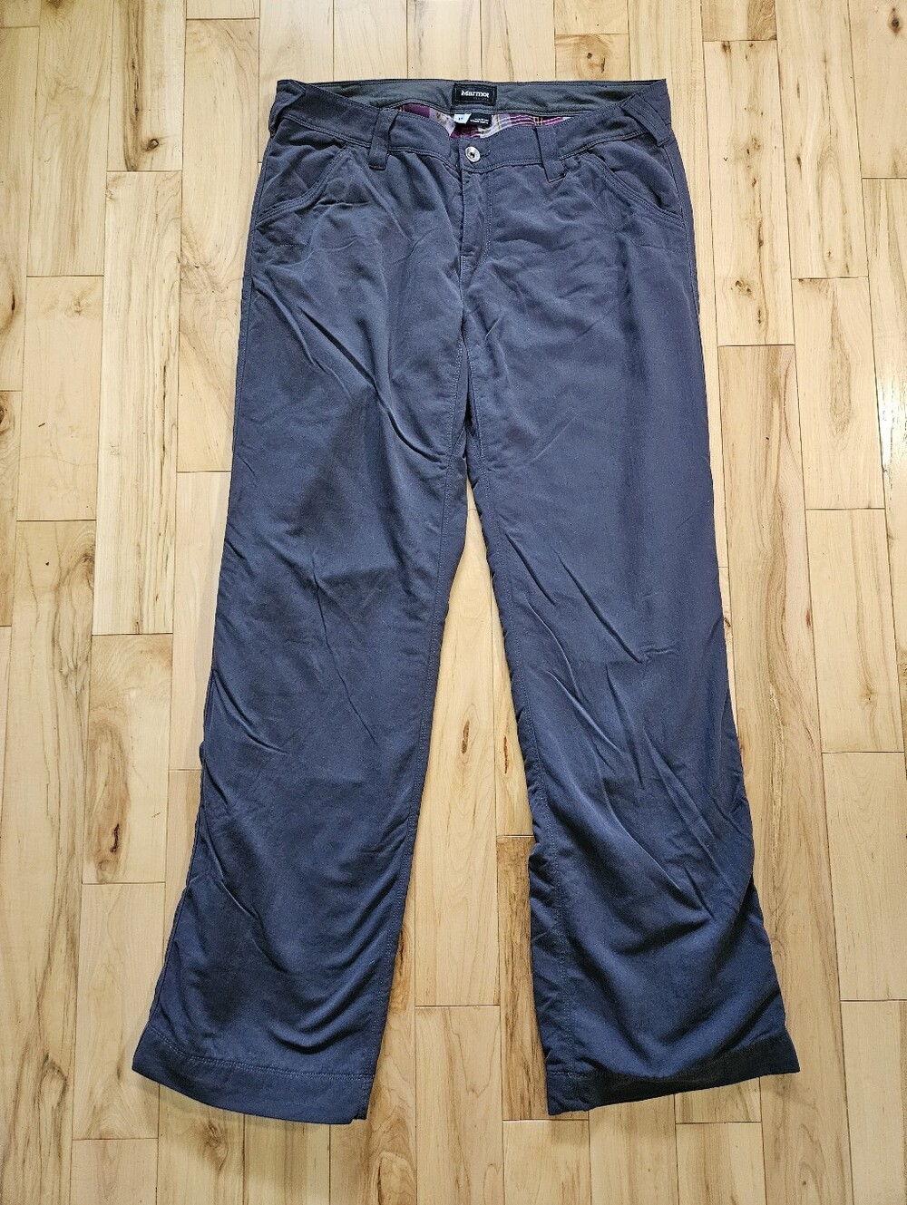 Marmot Flannel Lined Gray Pants Size 10R